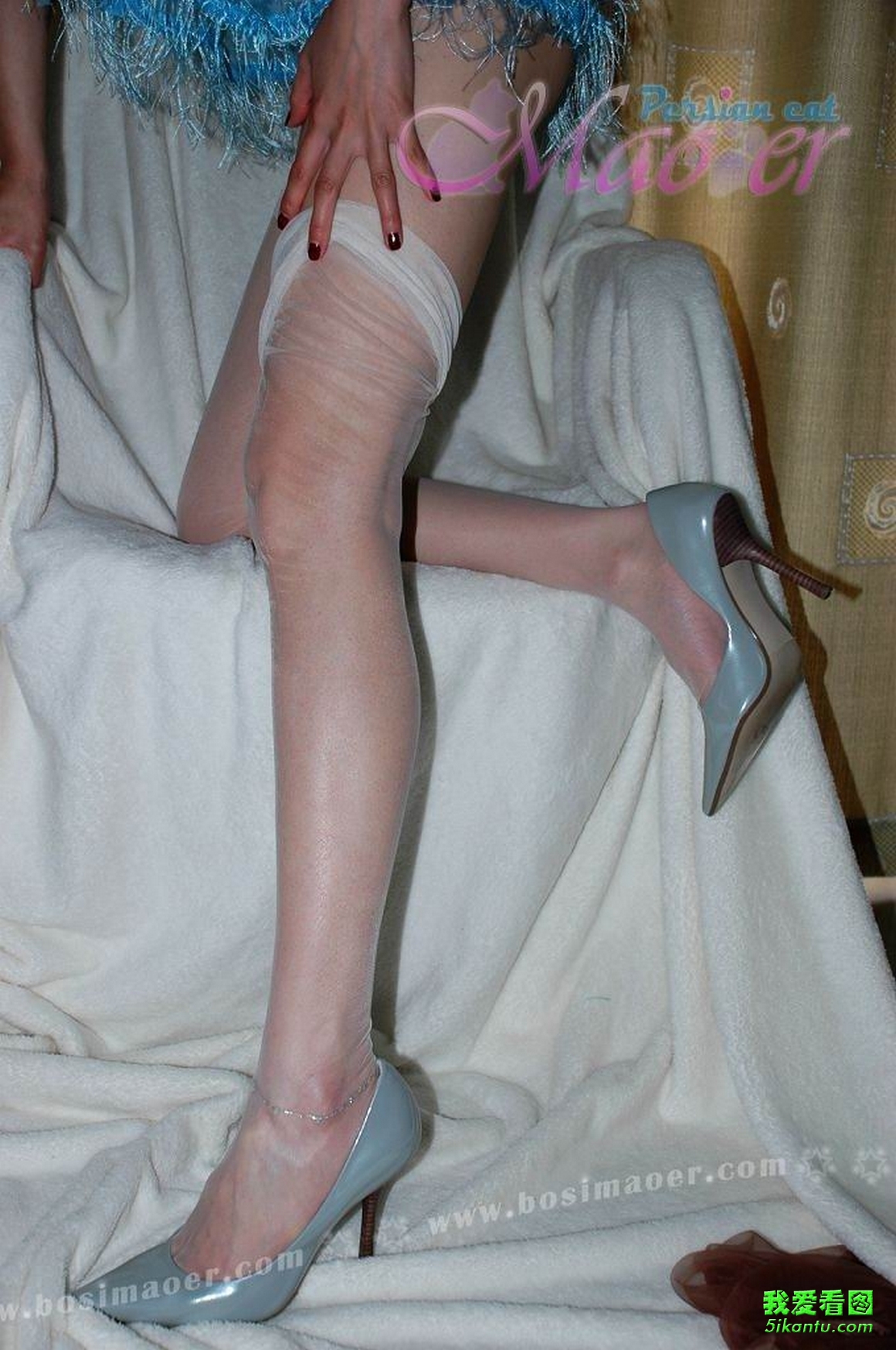BoSiMaoer波斯猫 ID.004 丝袜美女床上写真套图 ...