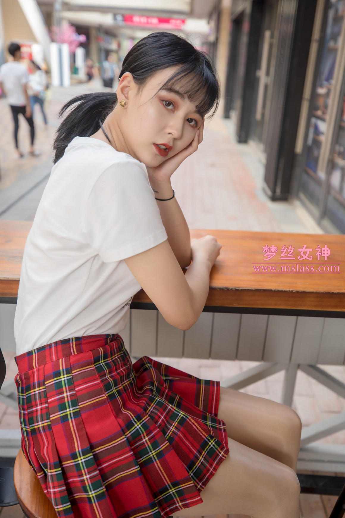 [MSLASS梦丝女神] 2019.05.23 油光丝袜少女 可岚 ...