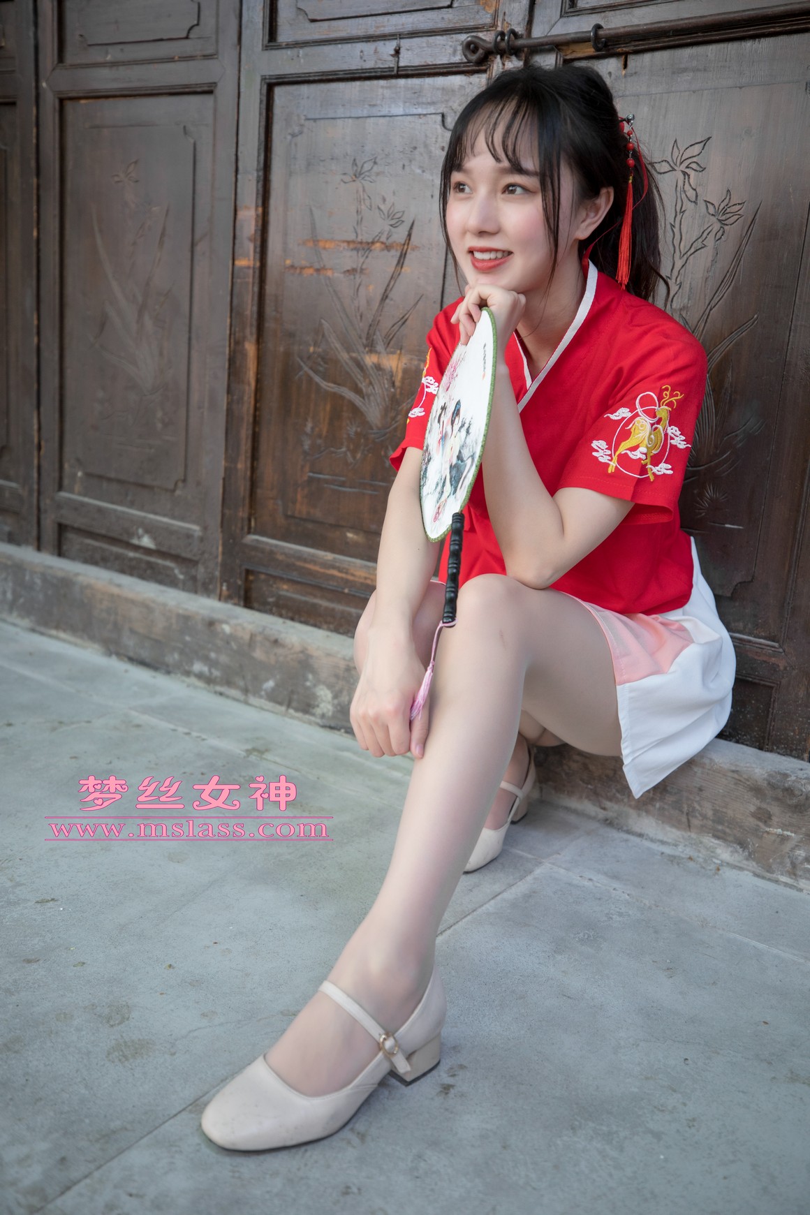 [MSLASS梦丝女神] 2019.05.02 长城古风少女 玥玥 ...