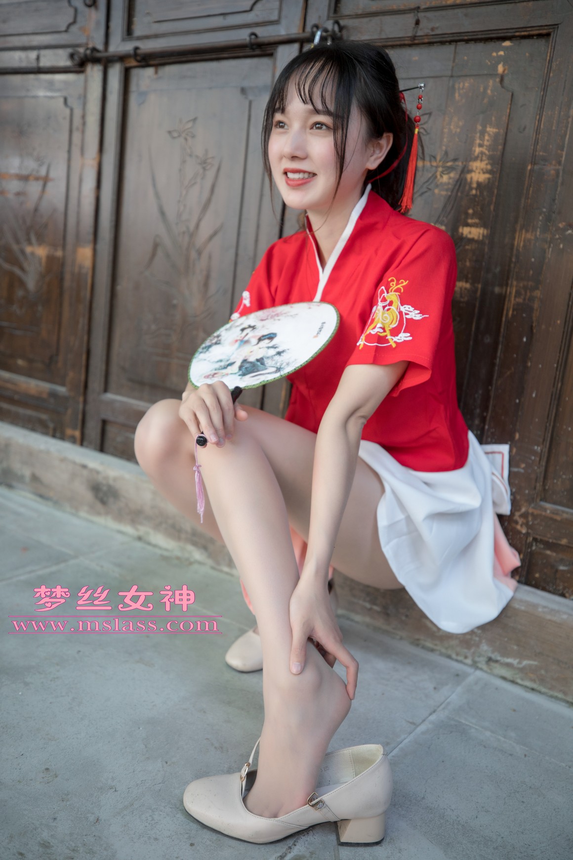 [MSLASS梦丝女神] 2019.05.02 长城古风少女 玥玥 ...