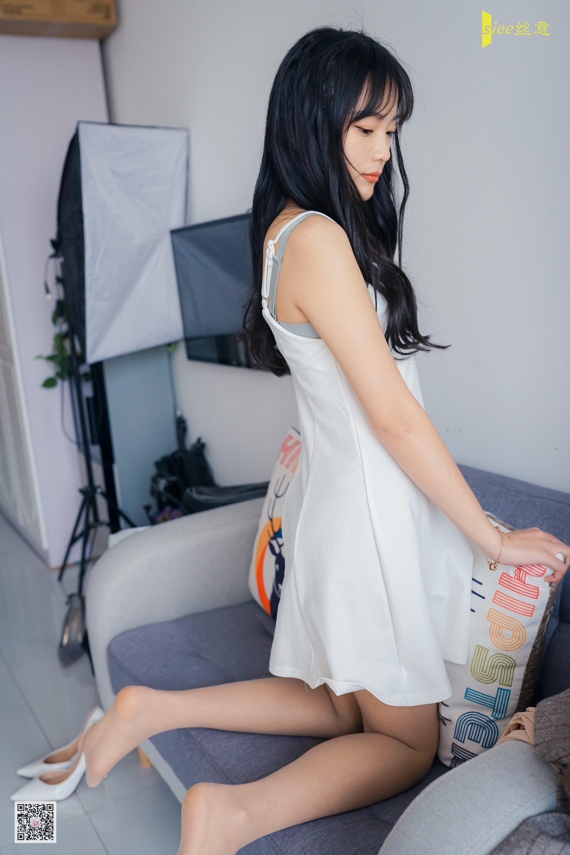 [SIEE丝意] No.469 筠筠 白色连衣裙
