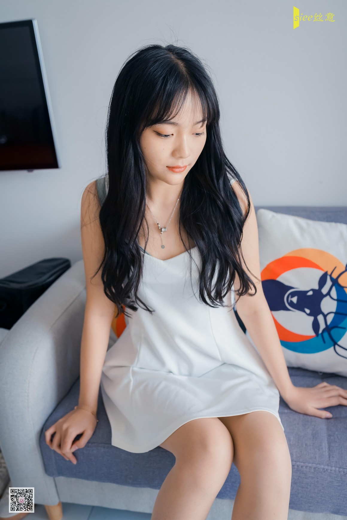 [SIEE丝意] No.469 筠筠 白色连衣裙