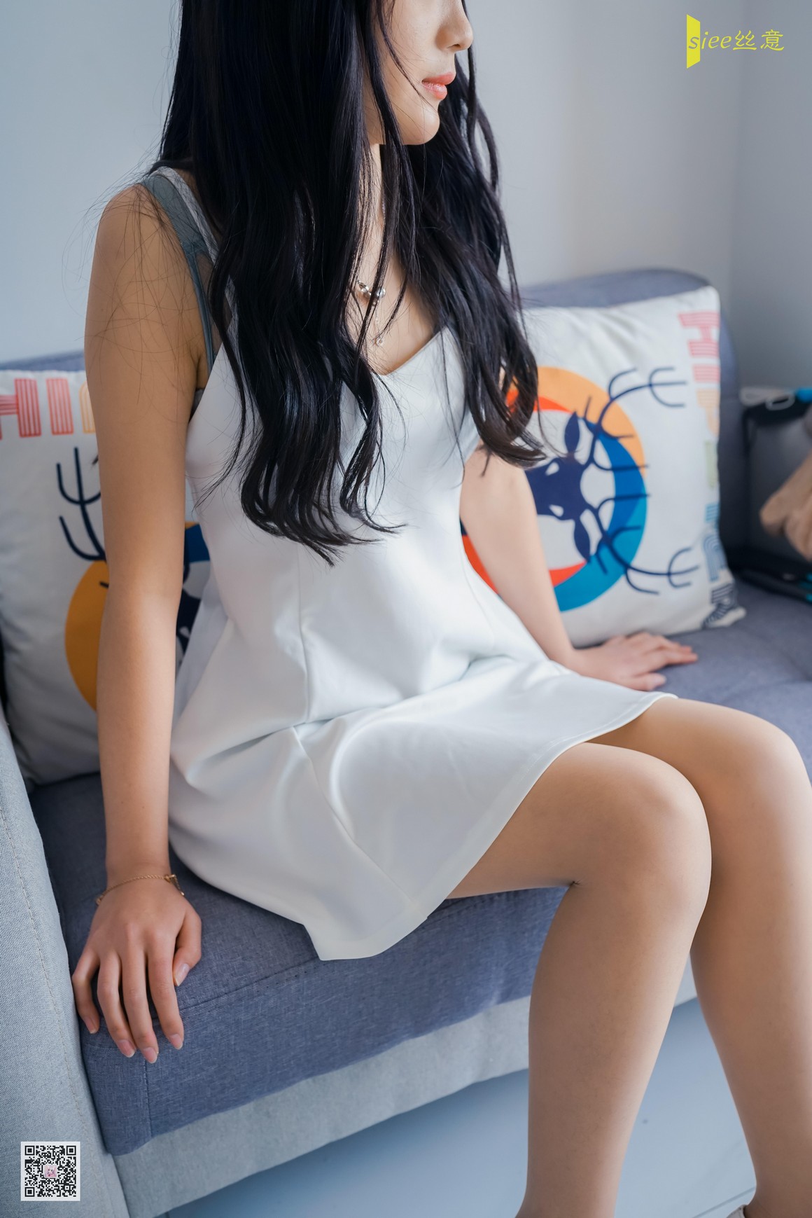 [SIEE丝意] No.469 筠筠 白色连衣裙