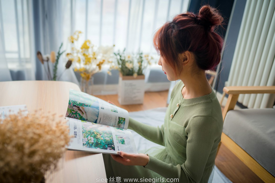 [SIEE丝意] No.473 绿色莲衣裙 厚肉丝