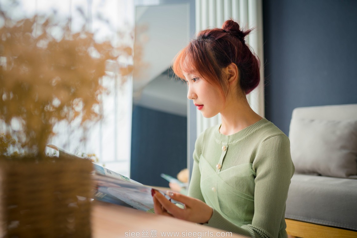 [SIEE丝意] No.473 绿色莲衣裙 厚肉丝