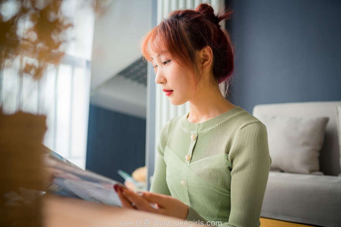 [SIEE丝意] No.473 绿色莲衣裙 厚肉丝