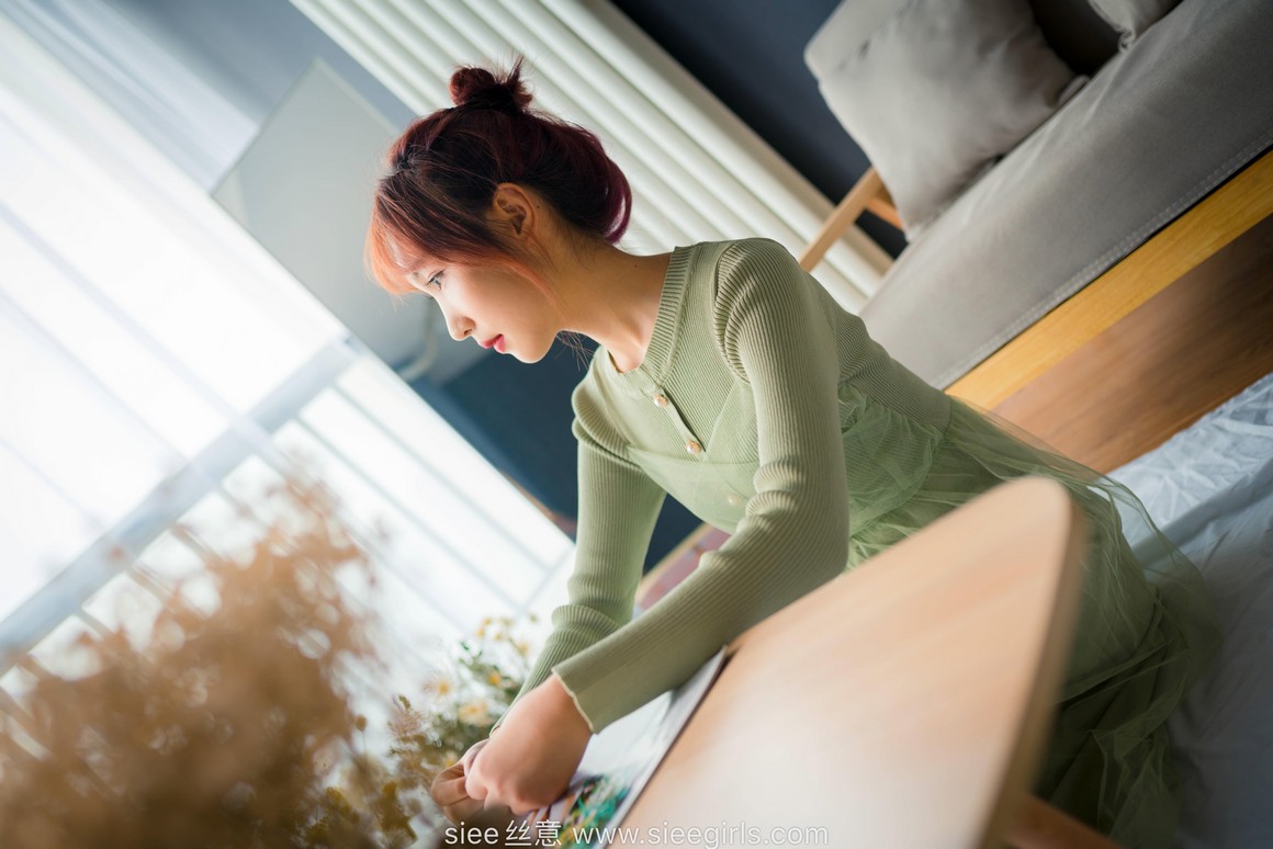 [SIEE丝意] No.473 绿色莲衣裙 厚肉丝