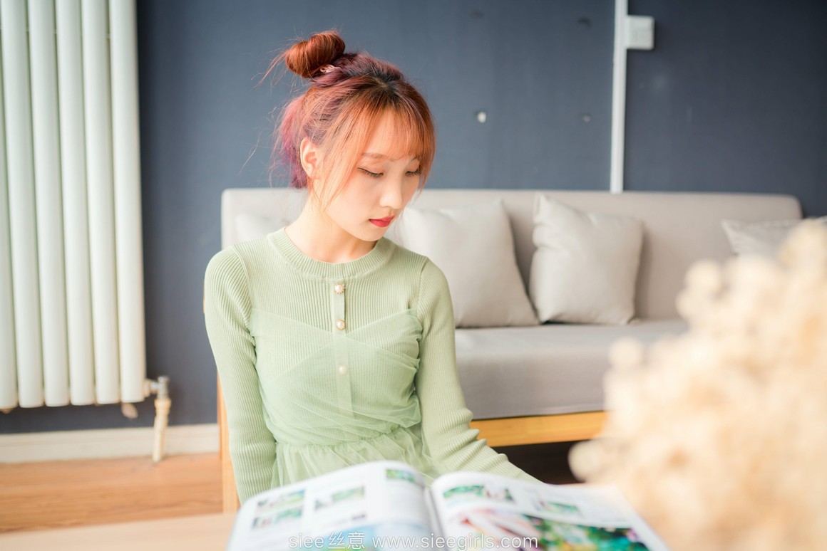 [SIEE丝意] No.473 绿色莲衣裙 厚肉丝