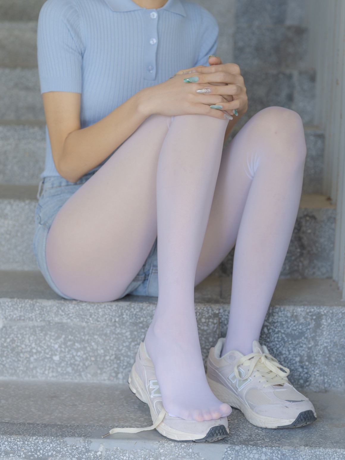 森萝财团写真 媛媛 试拍 15D超薄白丝