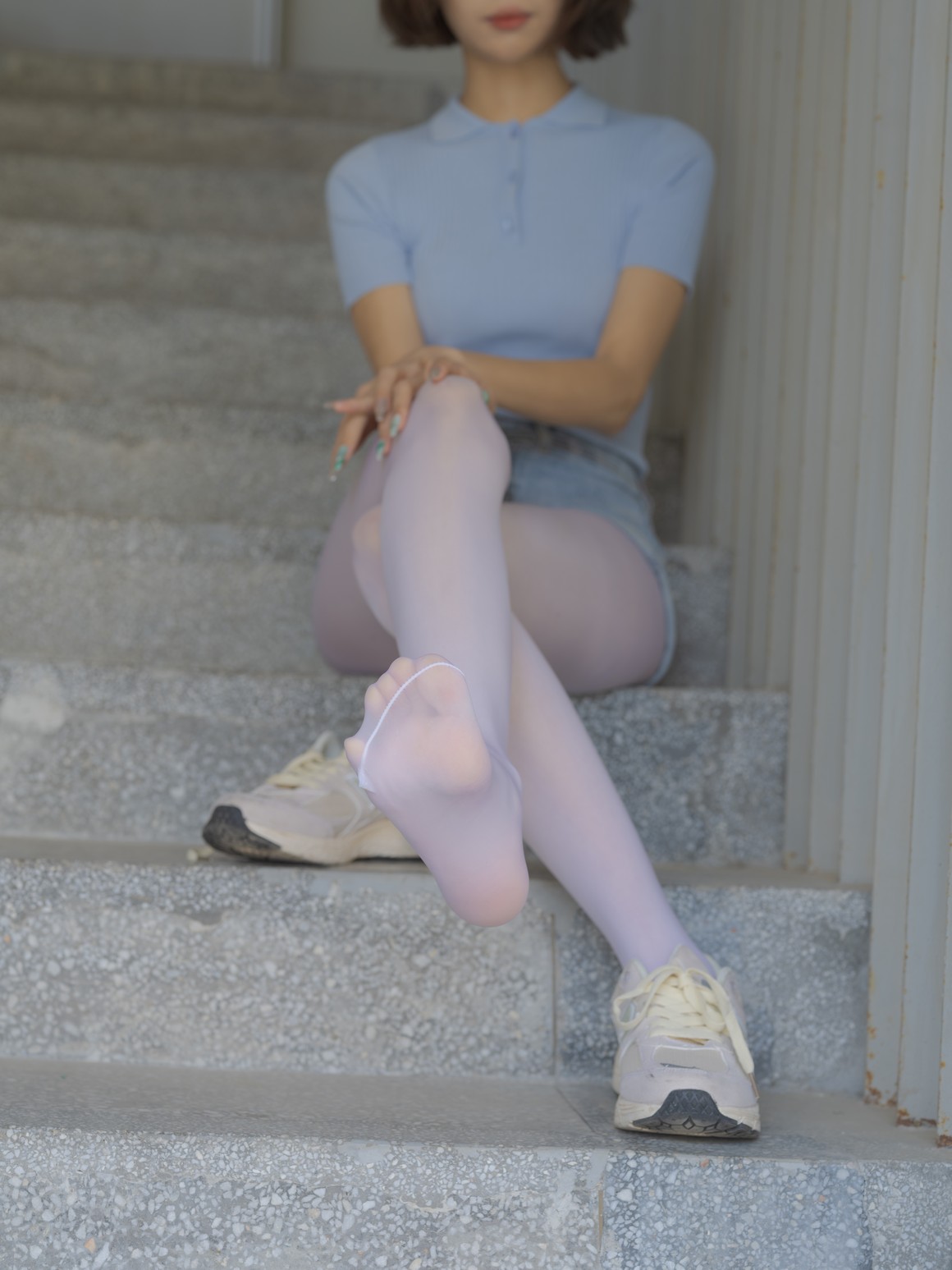 森萝财团写真 媛媛 试拍 15D超薄白丝