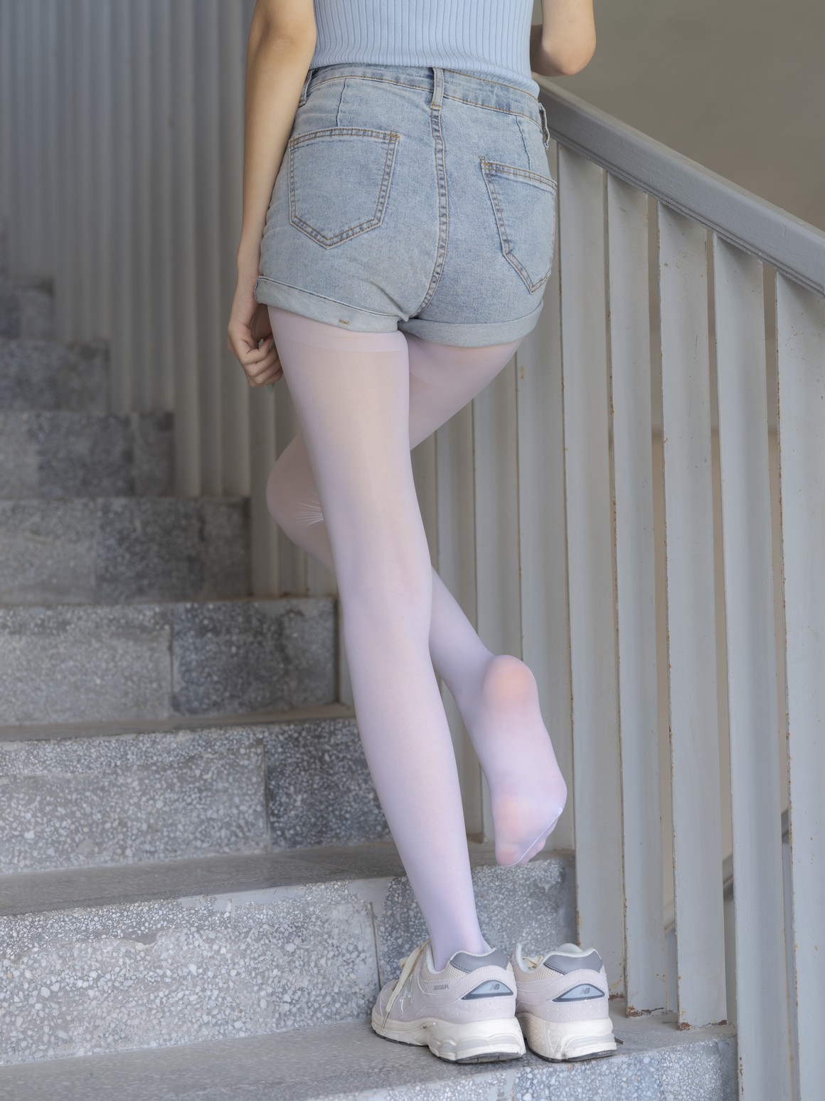 森萝财团写真 媛媛 试拍 15D超薄白丝