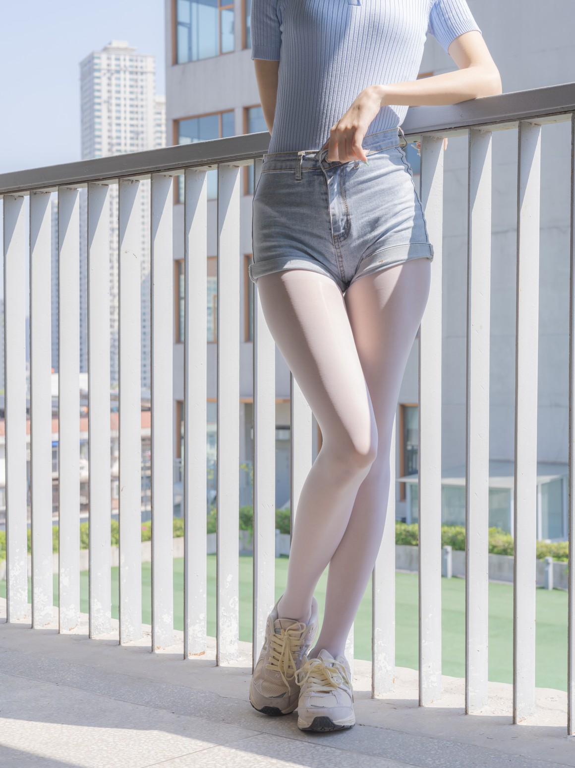 森萝财团写真 媛媛 试拍 15D超薄白丝