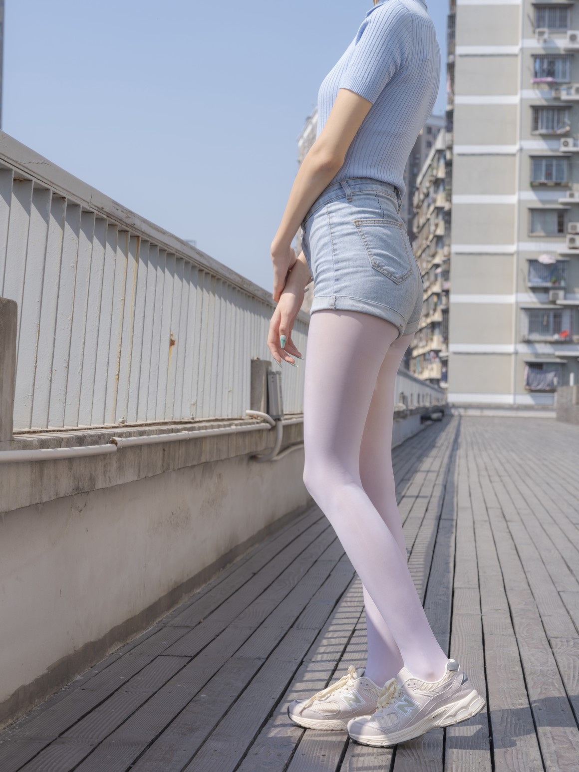 森萝财团写真 媛媛 试拍 15D超薄白丝