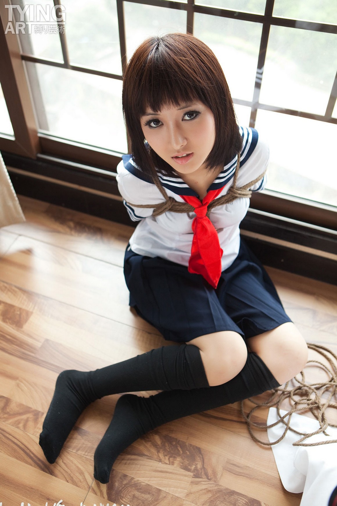 TyingArt縛リ芸術 No.090 School Girl - Shiryl