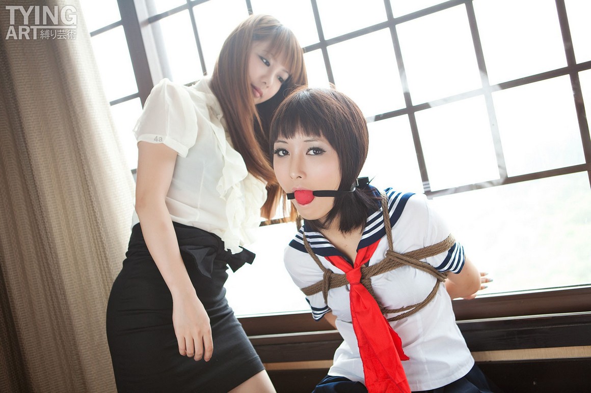 TyingArt縛リ芸術 No.091 OL & School Girl 1 - Dimdim  ...