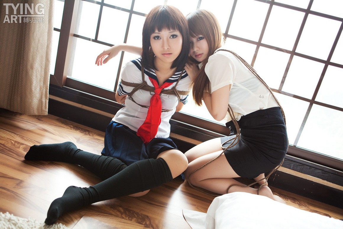 TyingArt縛リ芸術 No.091 OL & School Girl 1 - Dimdim  ...