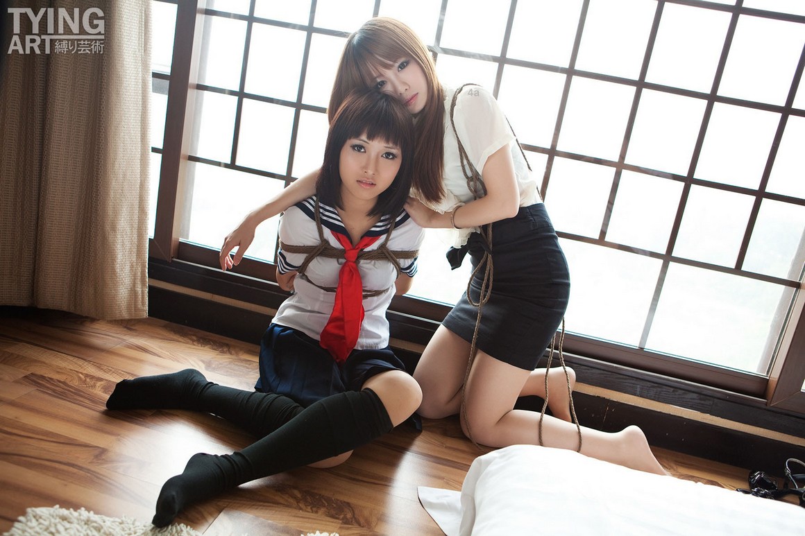 TyingArt縛リ芸術 No.091 OL & School Girl 1 - Dimdim  ...