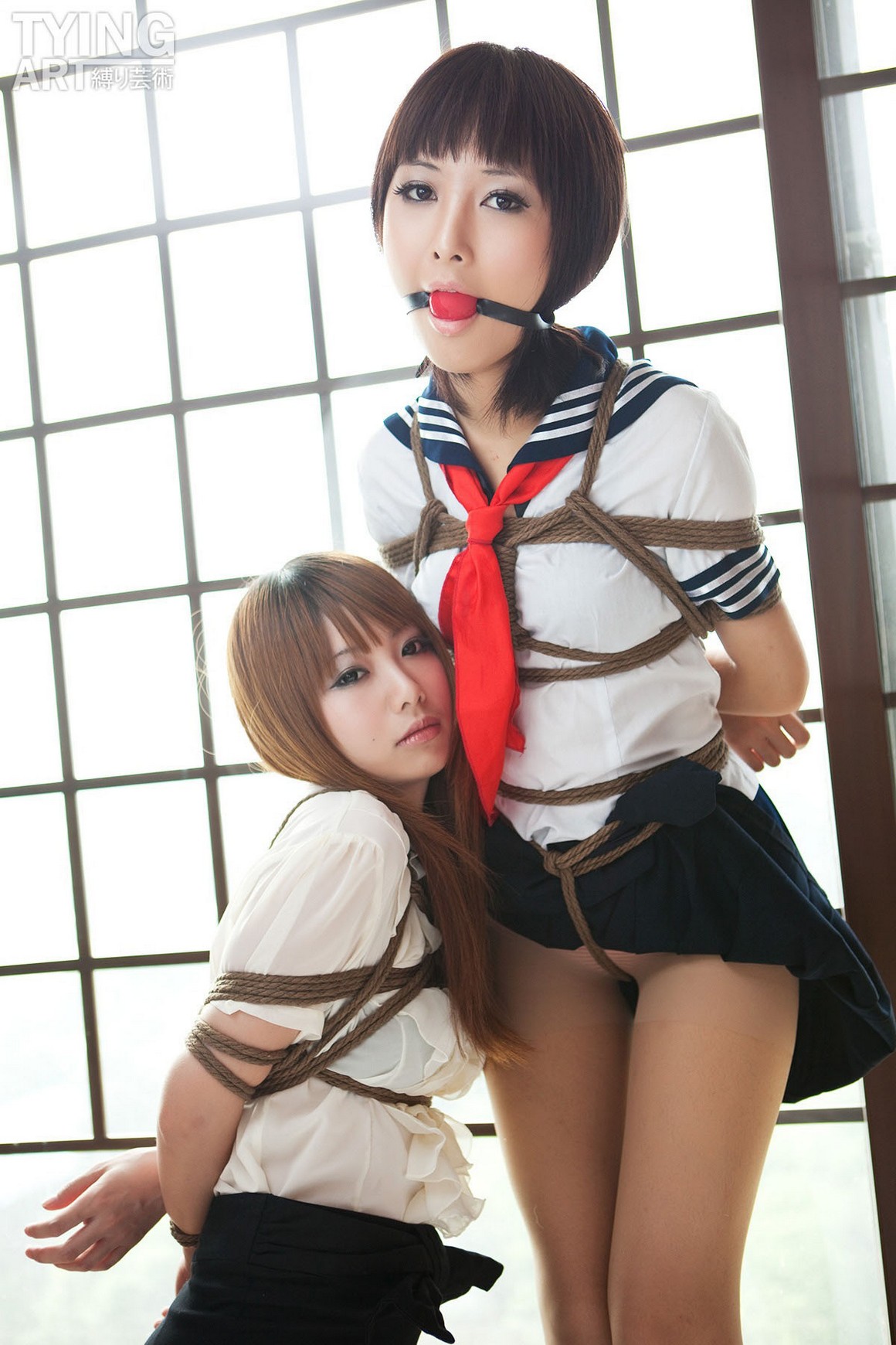 TyingArt縛リ芸術 No.092 OL & School Girl 2