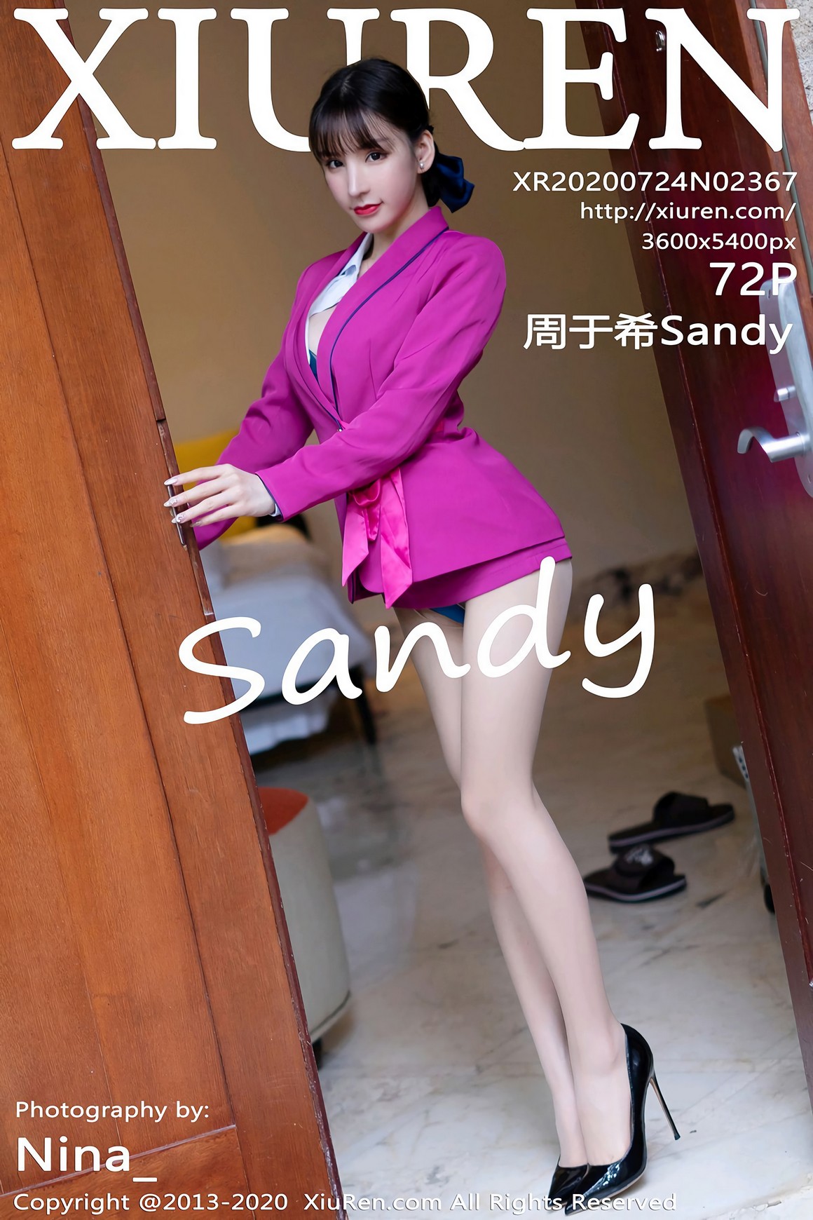 秀人网XiuRen写真 2020.07.24 VOL.2367 周于希Sandy ...