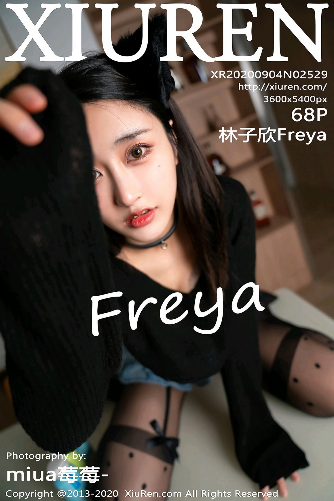 秀人网XiuRen写真 2020.09.04 No.2529 林子欣Freya 黑猫 ...